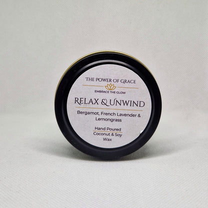 Relax & Unwind 4oz Tin Candle