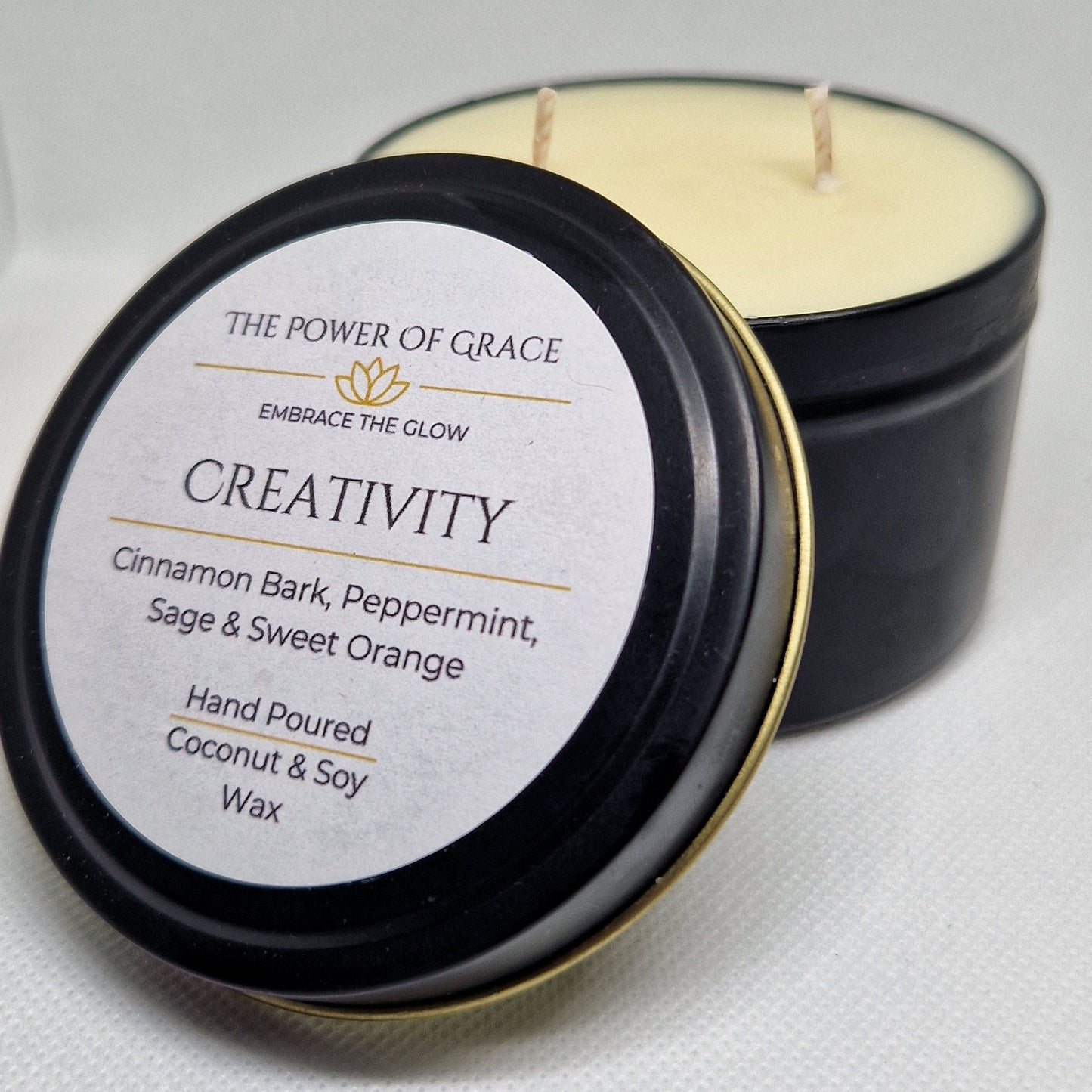 Creativity 8oz Tin Candle