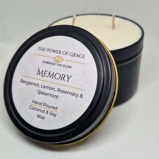 Memory 8oz Tin Candle