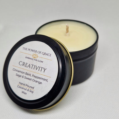 Creativity 4oz Tin Candle